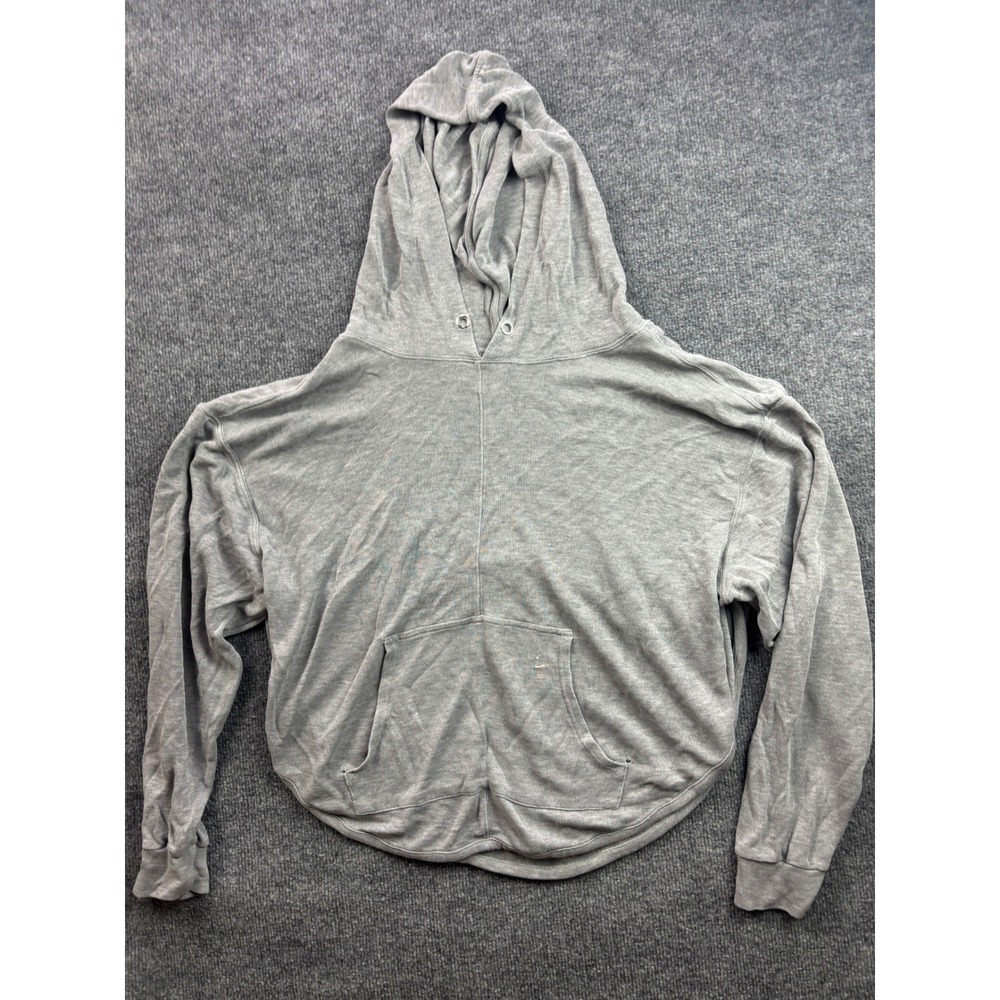 Free People FP Movement Hoodie Women Large Gray Relaxed Kangaroo Pocket Pullover